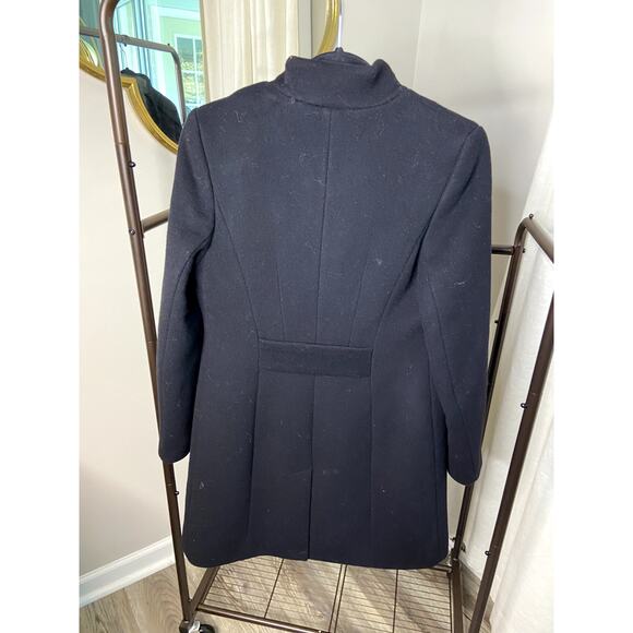 Wilfred Laval Black Wool Cashmere Coat size S small - Picture 11 of 12